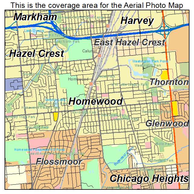 Homewood, IL location map 