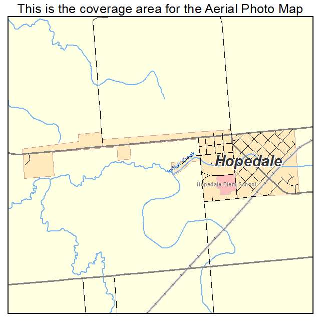 Hopedale, IL location map 