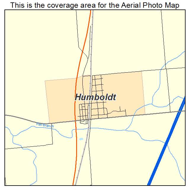 Humboldt, IL location map 