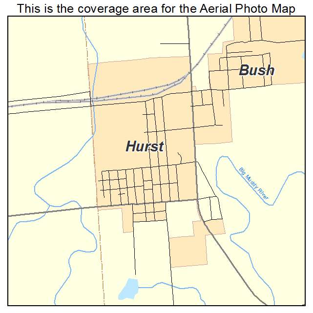 Hurst, IL location map 