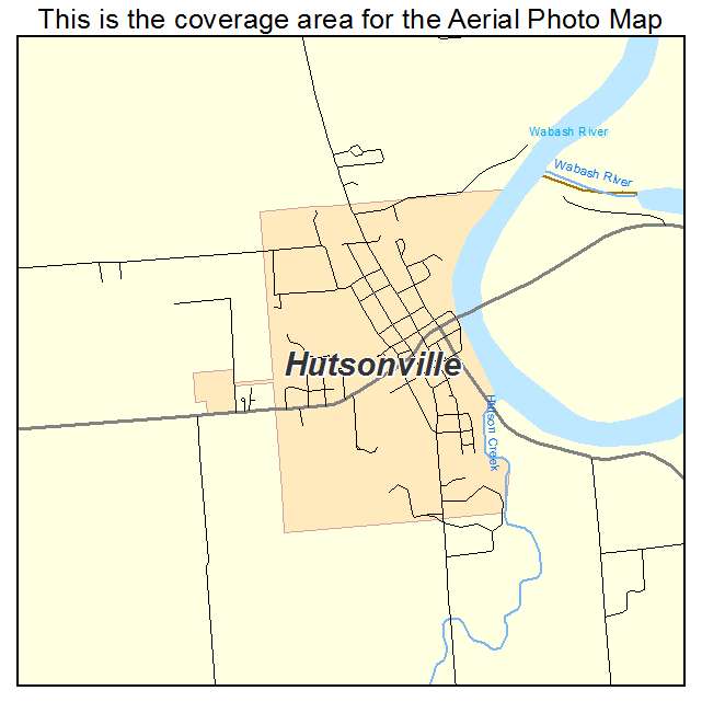 Hutsonville, IL location map 