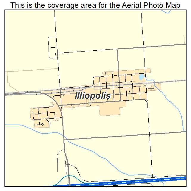 Illiopolis, IL location map 