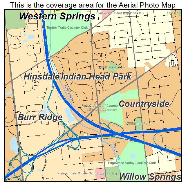 Indian Head Park, IL location map 