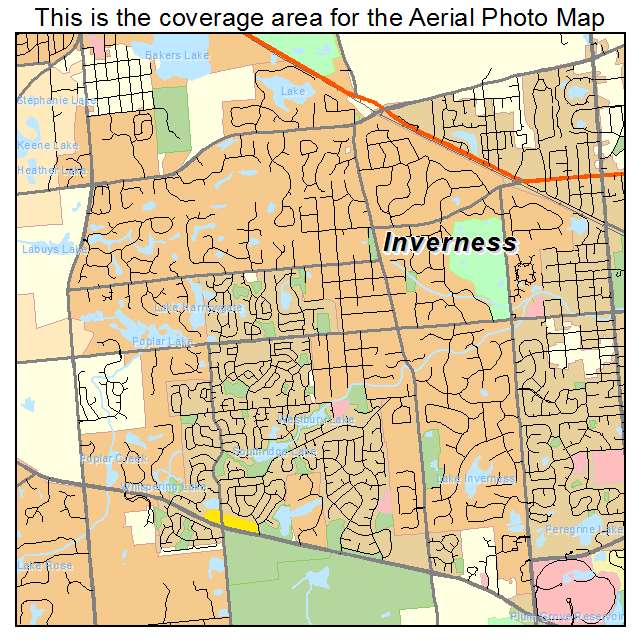 Inverness, IL location map 