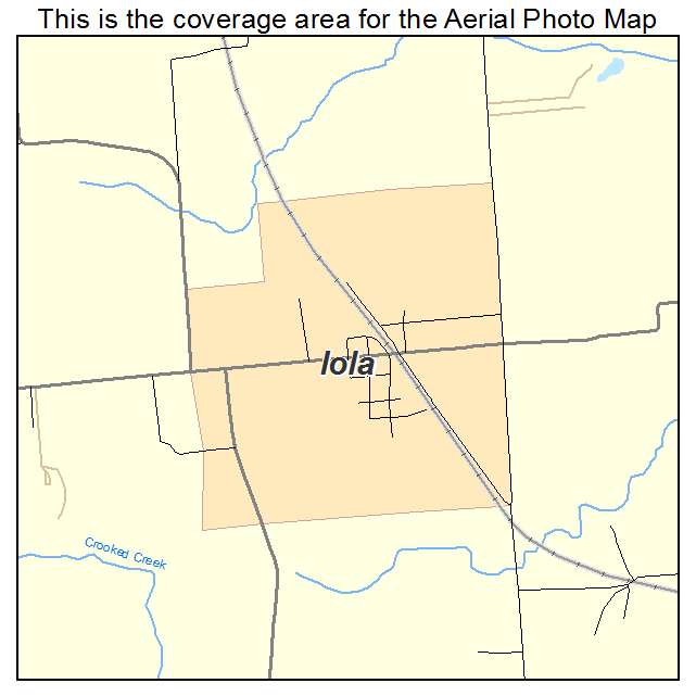 Iola, IL location map 