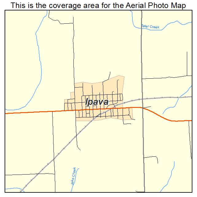 Ipava, IL location map 