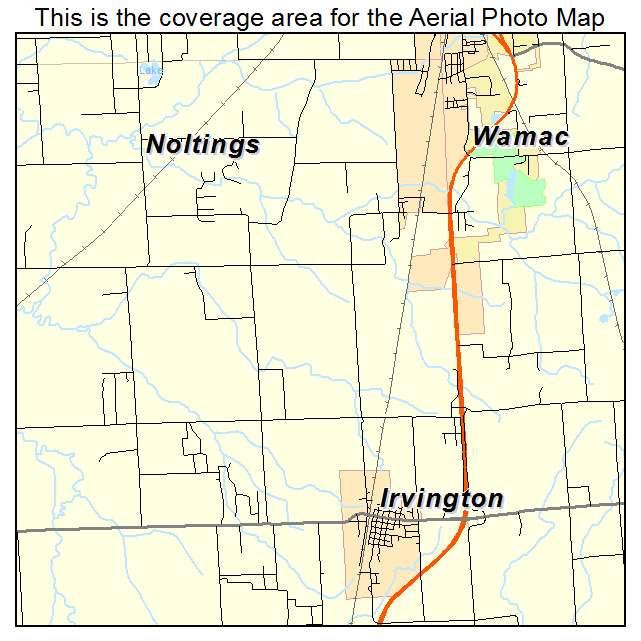 Irvington, IL location map 