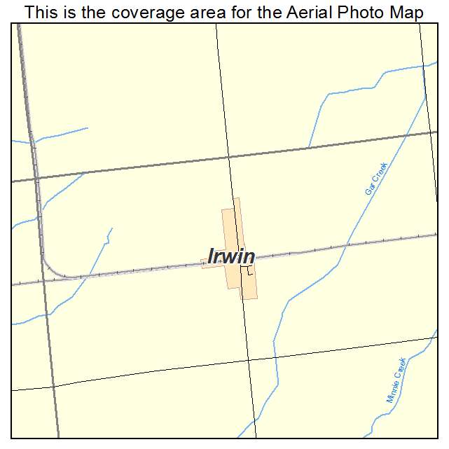 Irwin, IL location map 
