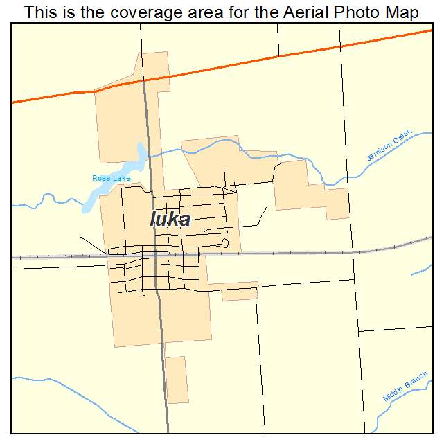Iuka, IL location map 