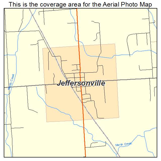 Jeffersonville, IL location map 