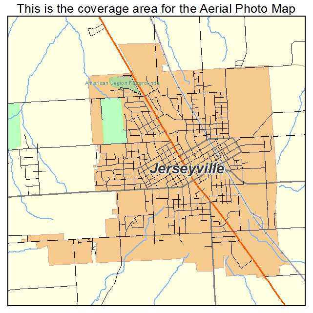 Jerseyville, IL location map 