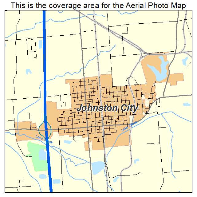 Johnston City, IL location map 