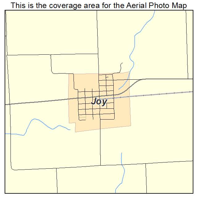 Joy, IL location map 