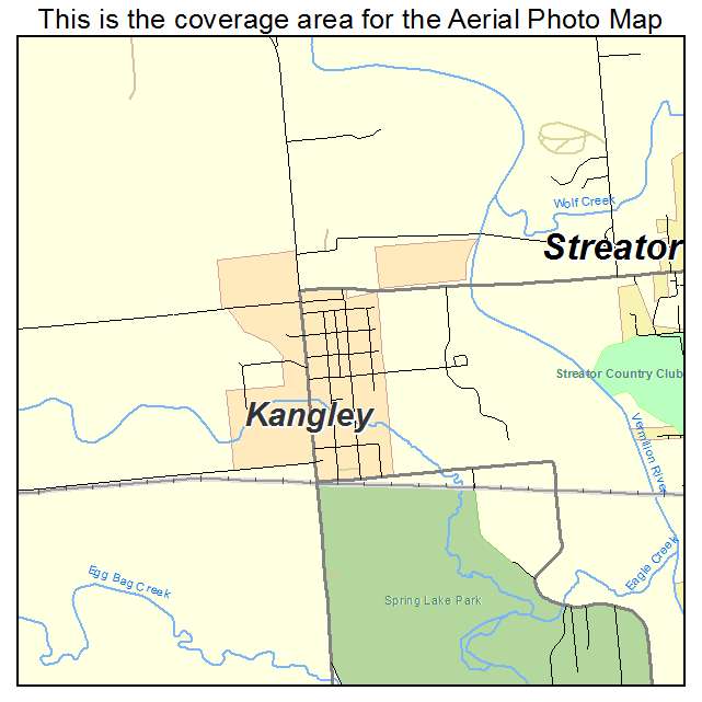 Kangley, IL location map 