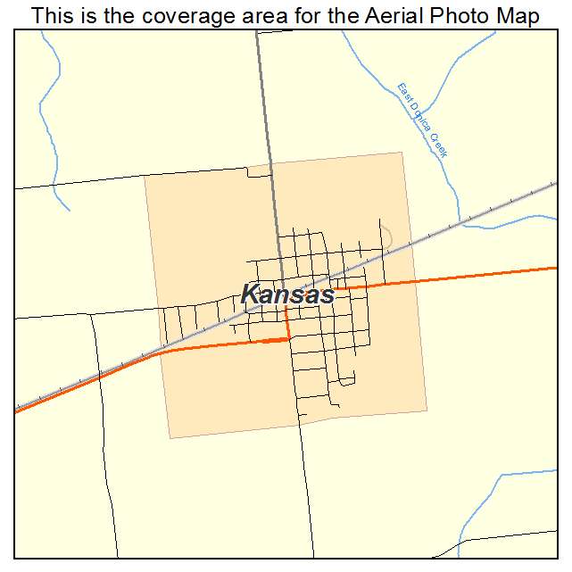 Kansas, IL location map 