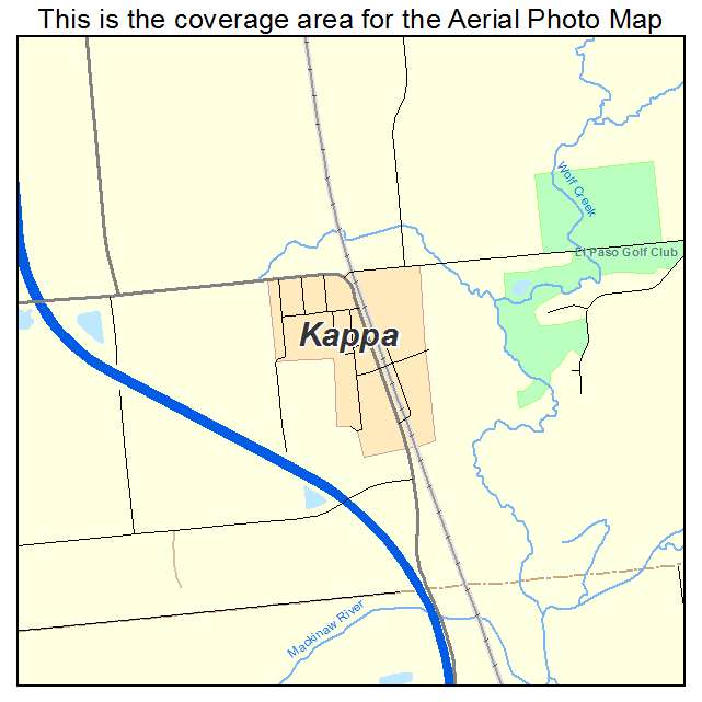 Kappa, IL location map 