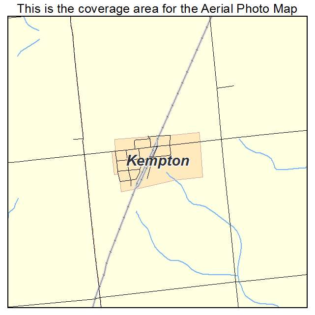 Kempton, IL location map 