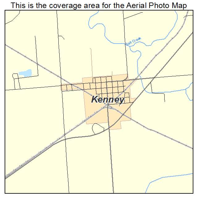 Kenney, IL location map 