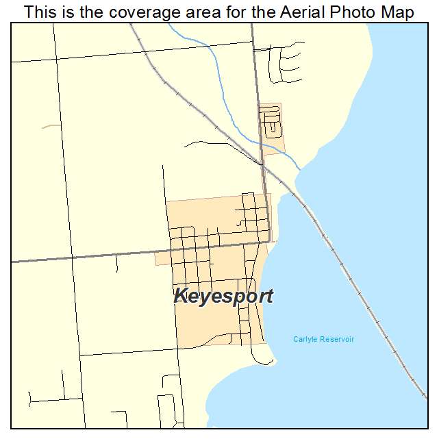 Keyesport, IL location map 