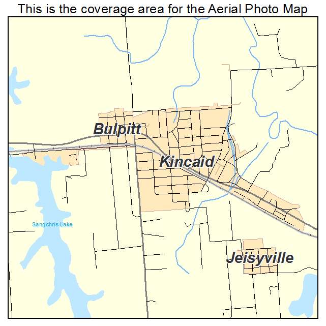 Kincaid, IL location map 