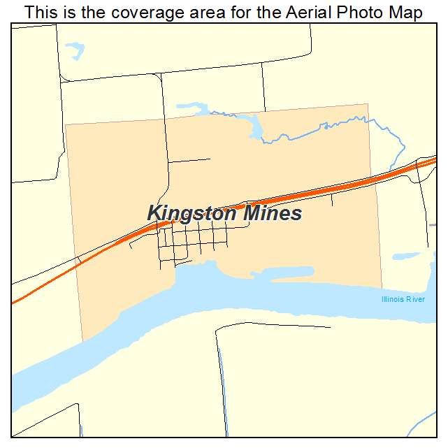 Kingston Mines, IL location map 