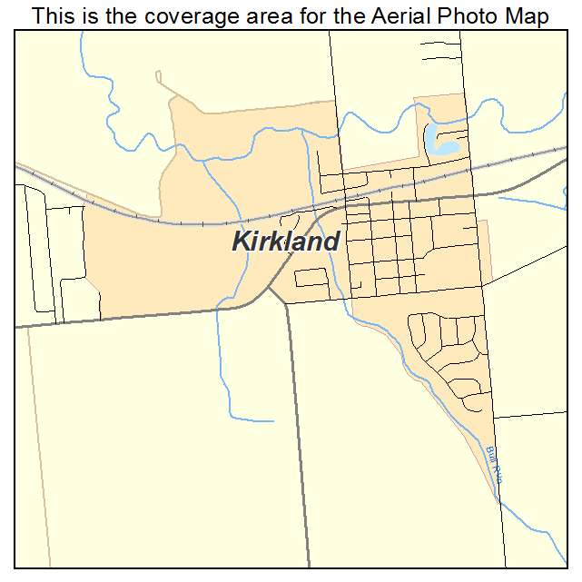 Kirkland, IL location map 
