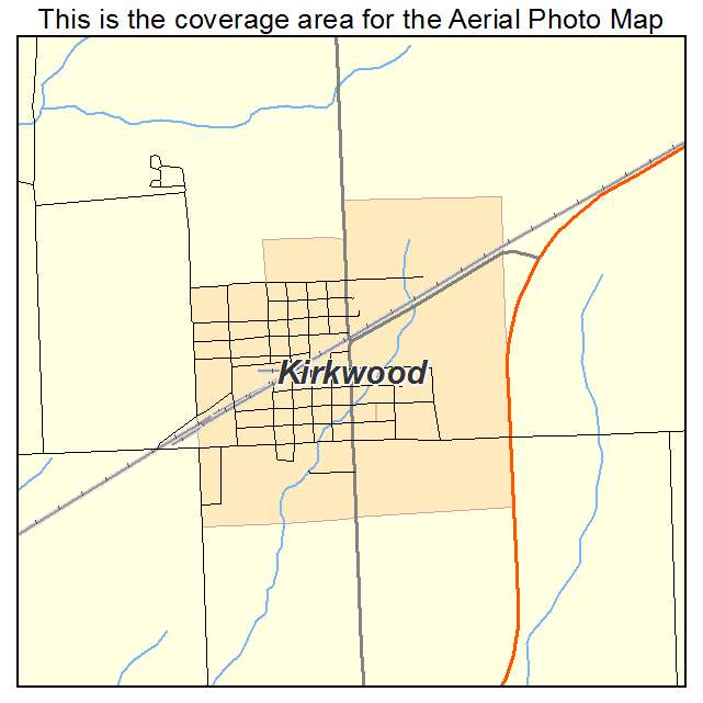 Kirkwood, IL location map 