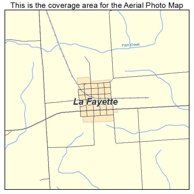 La Fayette, IL location map 