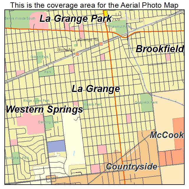 La Grange, IL location map 