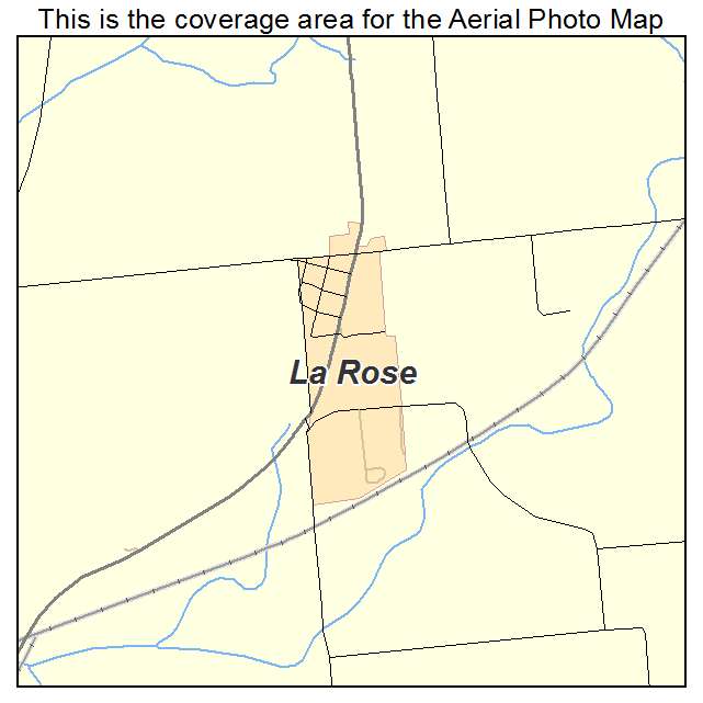 La Rose, IL location map 