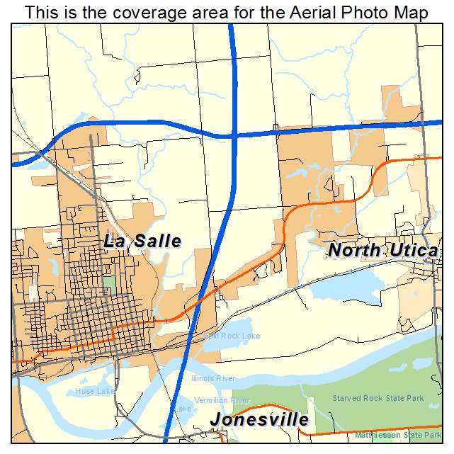 La Salle, IL location map 