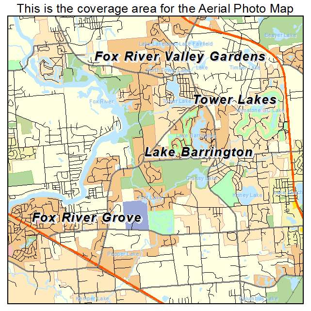 Lake Barrington, IL location map 