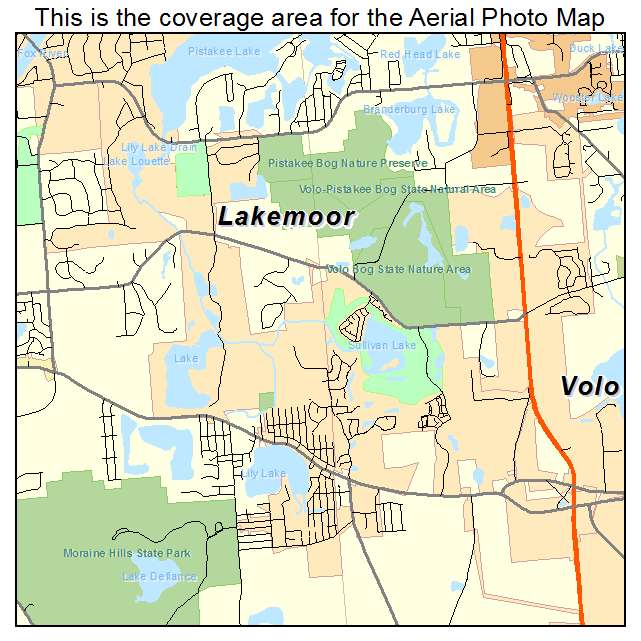 Lakemoor, IL location map 