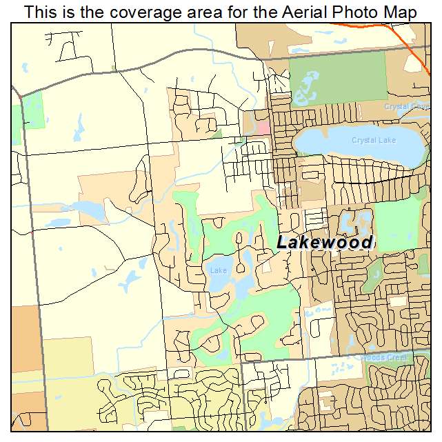 Lakewood, IL location map 