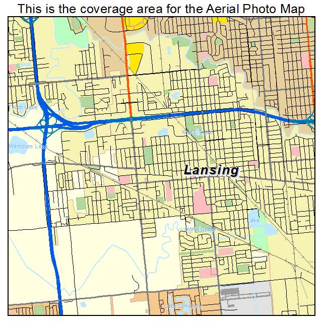 Lansing, IL location map 