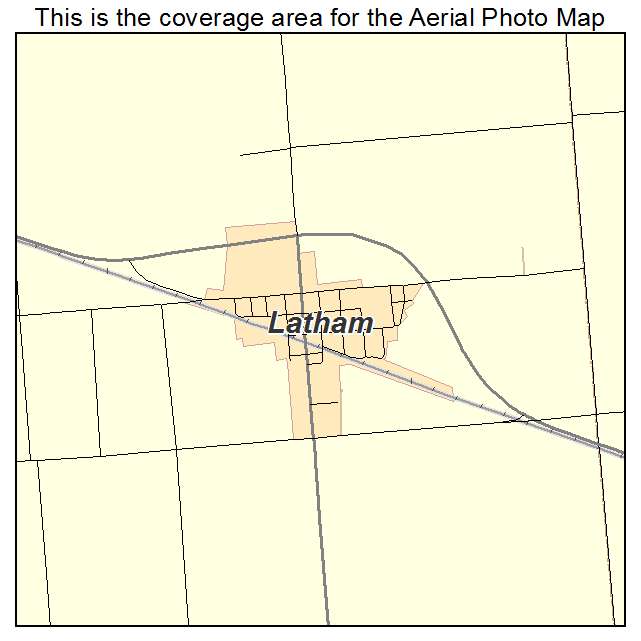 Latham, IL location map 