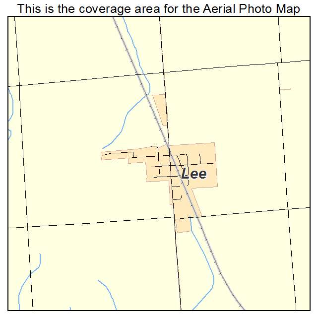 Lee, IL location map 