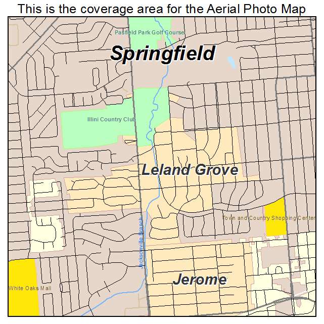 Leland Grove, IL location map 