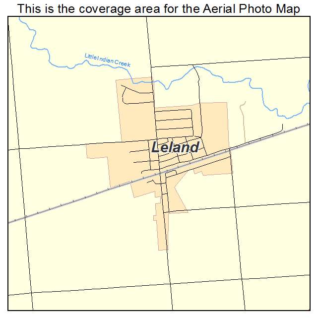 Leland, IL location map 