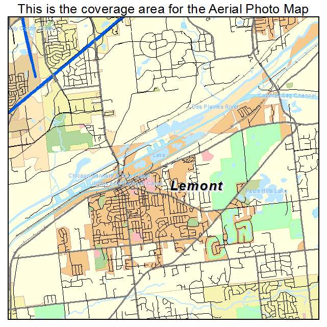 Lemont, IL location map 