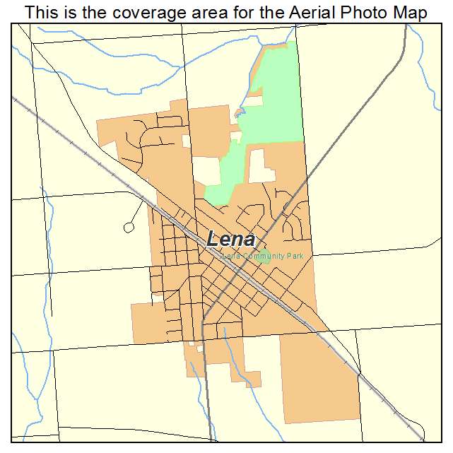 Lena, IL location map 