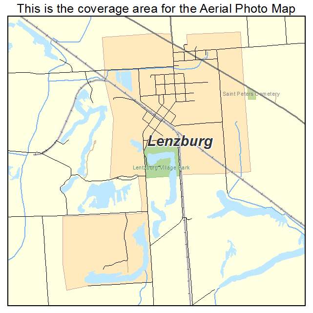 Lenzburg, IL location map 