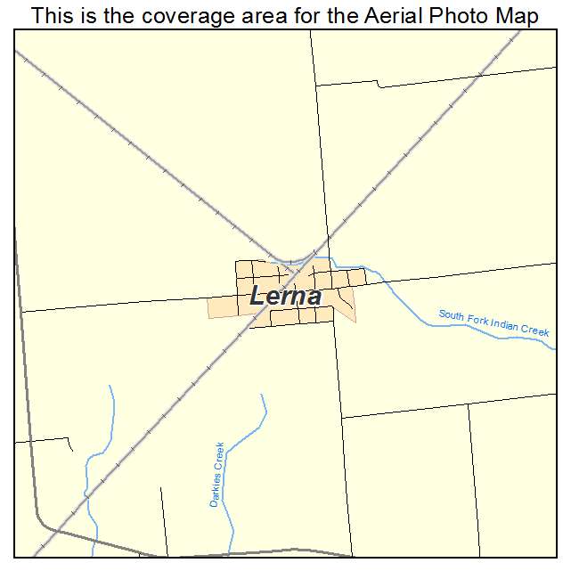 Lerna, IL location map 