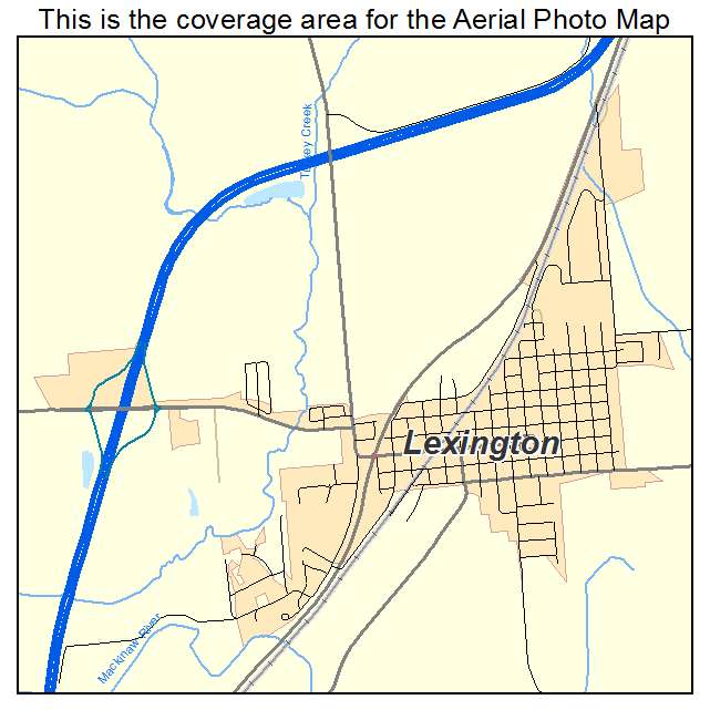 Lexington, IL location map 