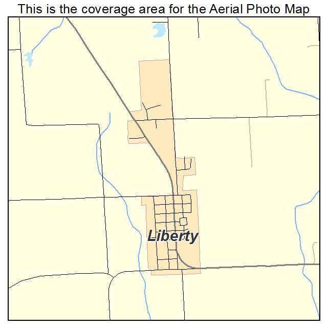 Liberty, IL location map 