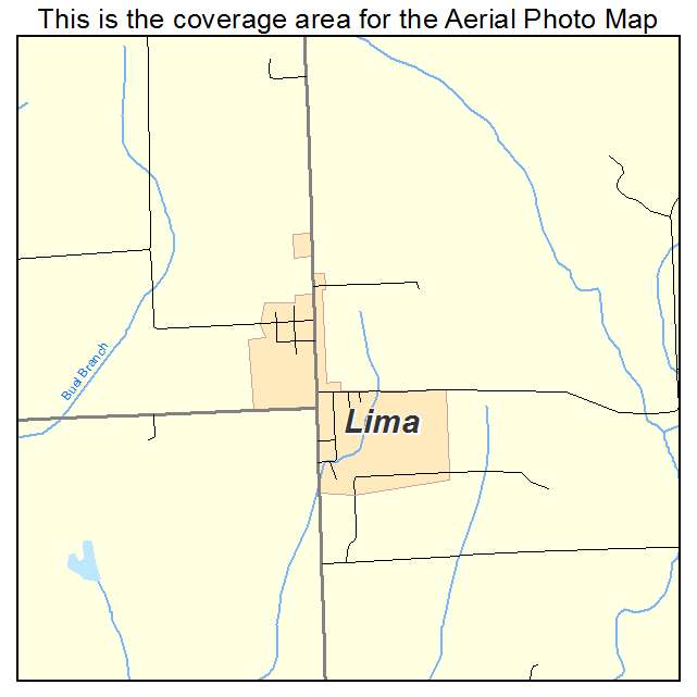 Lima, IL location map 