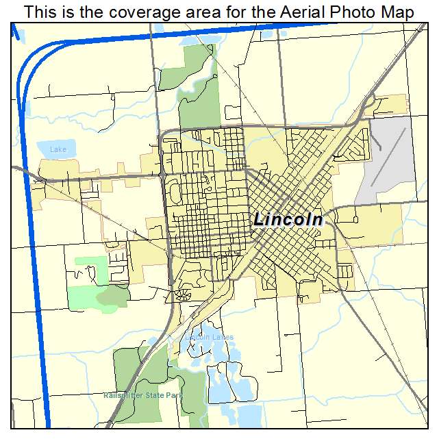 Lincoln, IL location map 