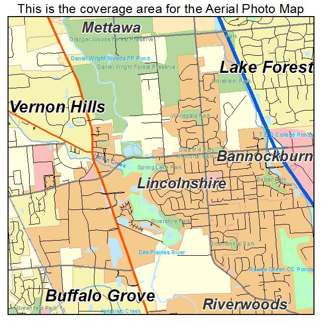 Lincolnshire, IL location map 