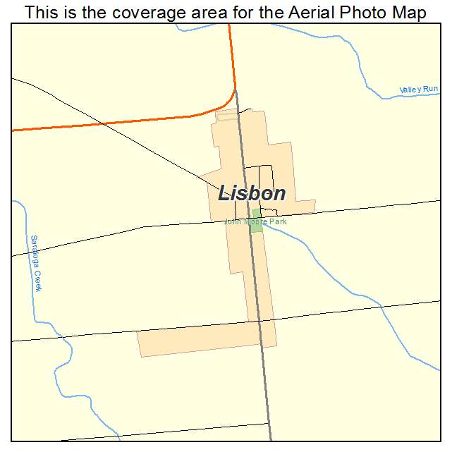 Lisbon, IL location map 