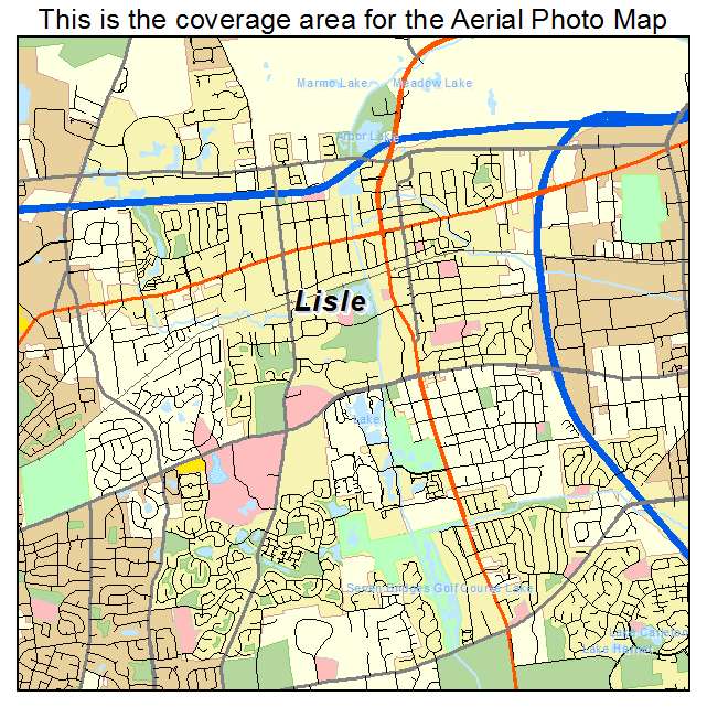 Lisle, IL location map 